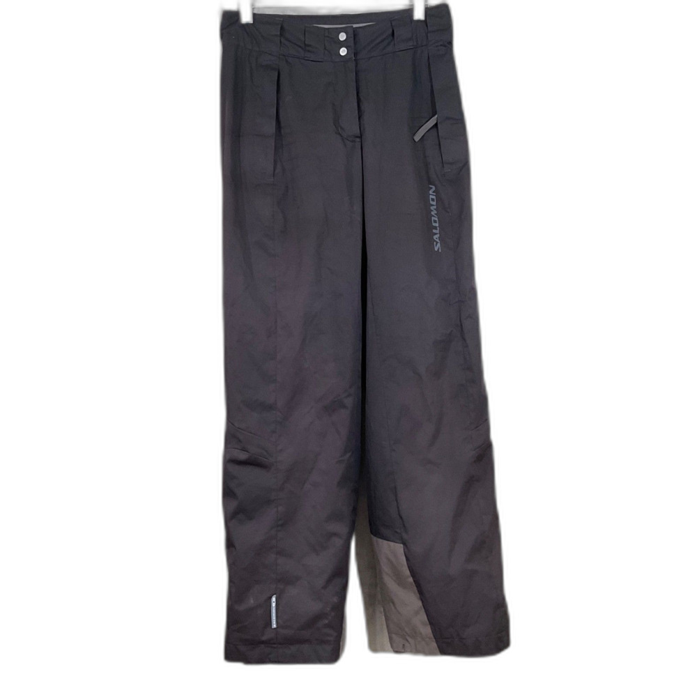 Salomon Double Insulated pants Men's Size 28x 30” Black Snowboard Ski Waterproof